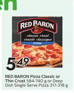 Sobeys RED BARON Pizza offer