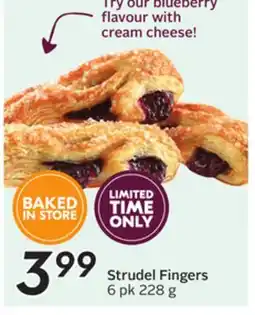 Sobeys Strudel Fingers offer