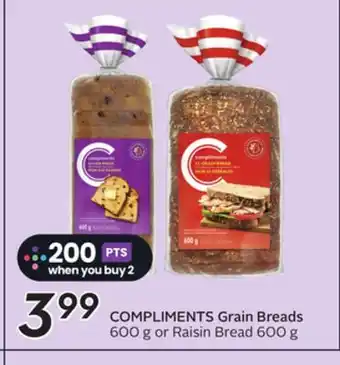 Sobeys COMPLIMENTS Grain Breads offer