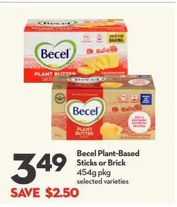 Longo's Becel Plant-Based Sticks or Brick offer