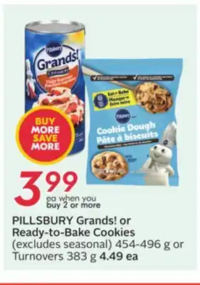 Sobeys PILLSBURY Grands! or Ready-to-Bake Cookies offer