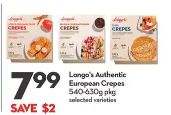 Longo's Longo's Authentic European Crepes offer