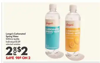 Longo's Longo's Carbonated Spring Water offer