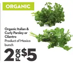 Longo's Organic Italian & Curly Parsley or Cilantro offer