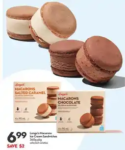 Longo's Longo's Macarons Ice Cream Sandwiches offer