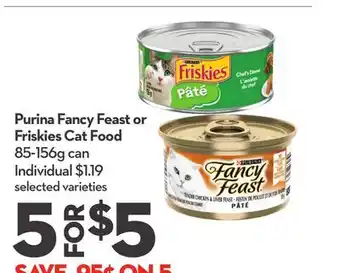 Longo's Purina Fancy Feast or Friskies Cat Food offer