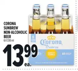 Metro CORONA SUNBREW NON-ALCOHOLIC BEER offer