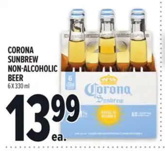 Metro CORONA SUNBREW NON-ALCOHOLIC BEER offer