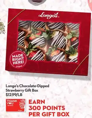 Longo's Longo's Chocolate-Dipped Strawberry Gift Box offer