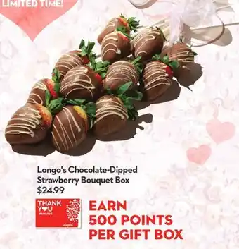 Longo's Longo's Chocolate-Dipped Strawberry Bouquet offer