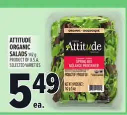 Metro ATTITUDE ORGANIC SALADS offer