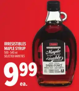 Metro IRRESISTIBLES MAPLE SYRUP offer