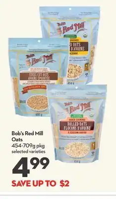 Longo's Bob's Red Mill Oats offer