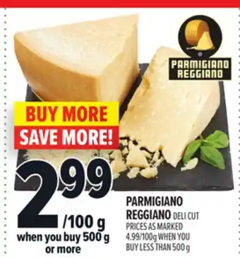 Metro PARMIGIANO REGGIANO DELI offer