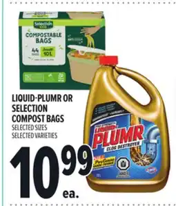 Metro LIQUID-PLUMR OR SELECTION COMPOST BAGS offer