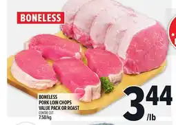 Metro BONELESS PORK LOIN CHOPS VALUE PACK OR ROAST offer