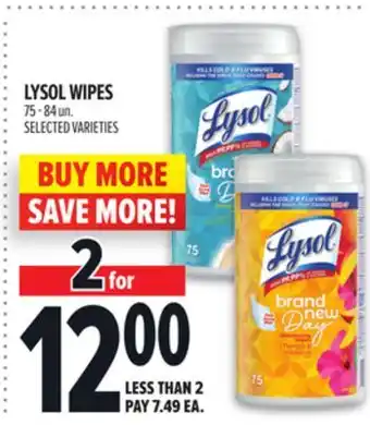 Metro LYSOL WIPES offer