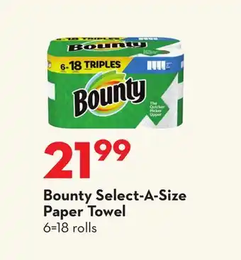 Longo's Bounty Select-A-Size Paper Towel offer