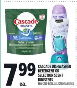 Metro CASCADE DISHWASHER DETERGENT OR SELECTION SCENT BOOSTERS offer