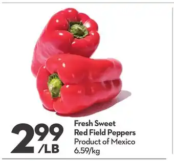 Longo's Fresh Sweet Red Field Peppers offer