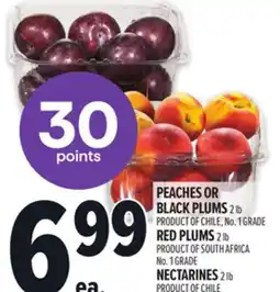 Metro PEACHES OR BLACK PLUMS RED PLUMS NECTARINES offer