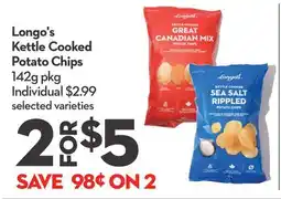 Longo's Longo's Kettle Cooked Potato Chips offer