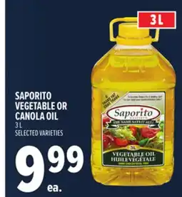 Metro SAPORITO VEGETABLE OR CANOLA OIL offer