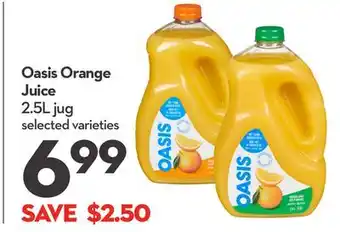 Longo's Oasis Orange Juice offer