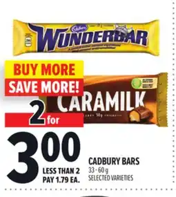 Metro CADBURY BARS offer