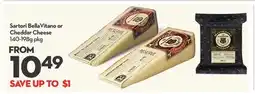 Longo's Sartori BellaVitano or Cheddar Cheese offer