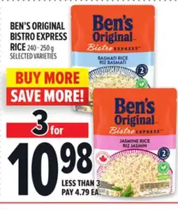 Metro BEN'S ORIGINAL BISTRO EXPRESS RICE offer