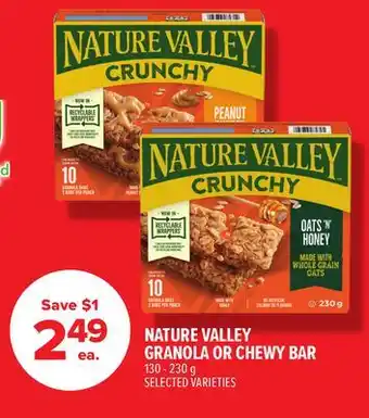 Metro NATURE VALLEY GRANOLA OR CHEWY BAR offer