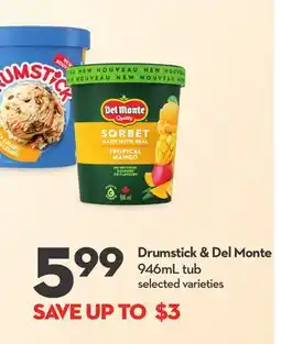 Longo's Drumstick & Del Monte offer