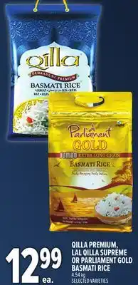 Metro QILLA PREMIUM, LAL QILLA SUPREME OR PARLIAMENT GOLD BASMATI RICE offer