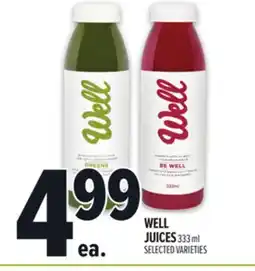 Metro WELL JUICES offer