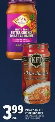 Metro PATAK'S OR KFI COOKING SAUCE offer