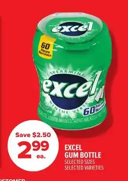 Metro EXCEL GUM BOTTLE offer