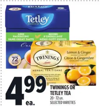 Metro TWININGS OR TETLEY TEA offer