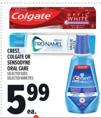 Metro CREST, COLGATE OR SENSODYNE ORAL CARE offer