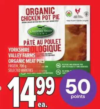 Metro YORKSHIRE VALLEY FARMS ORGANIC MEAT PIES offer