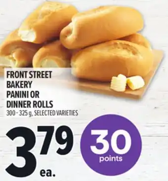 Metro FRONT STREET BAKERY PANINI OR DINNER ROLLS offer