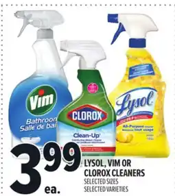 Metro LYSOL, VIM OR CLOROX CLEANERS offer