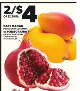 Loblaws BABY MANGO OR POMEGRANATE offer