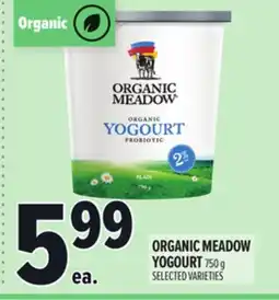 Metro ORGANIC MEADOW YOGOURT offer