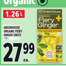 Metro GREENHOUSE ORGANIC FIERY GINGER SHOTS offer