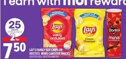 Metro LAY'S FAMILY SIZE CHIPS OR HOSTESS MINIS CANISTER SNACKS offer