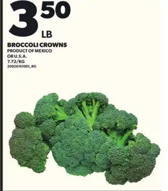 Loblaws BROCCOLI CROWNS offer