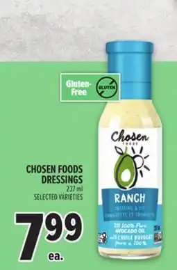 Metro CHOSEN FOODS DRESSINGS offer