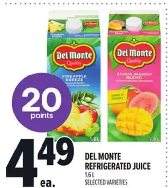 Metro DEL MONTE REFRIGERATED JUICE offer