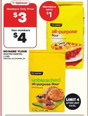 Loblaws NO NAME FLOUR, 2.5KG offer